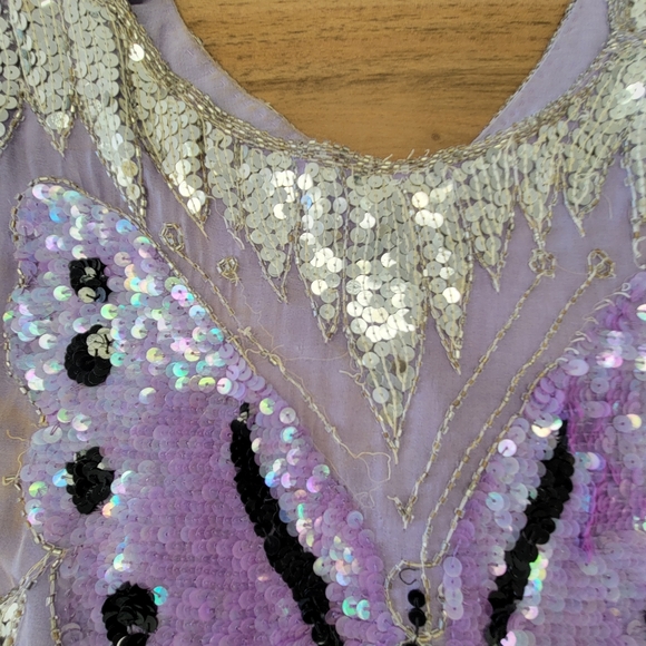 Vintage 100% silk cape - Picture 12 of 17